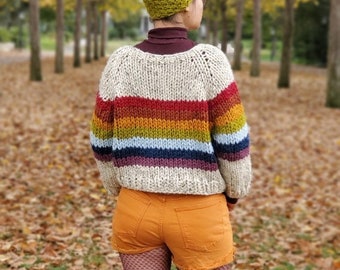 Pull en tricot Rainbow Chunky