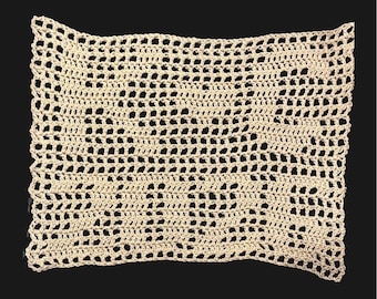 Filet Crochet Tapestry K heart C 2026