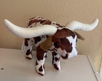 Pluche Texaanse longhornkoe