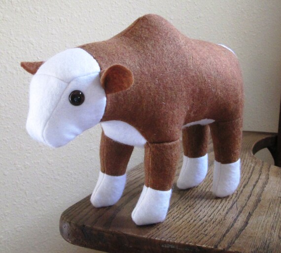 stuffed hereford cow