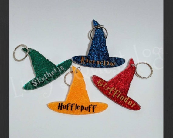 Harry Potter Hogwarts House Sorting Hat Geeknerd Glitter Keychain
