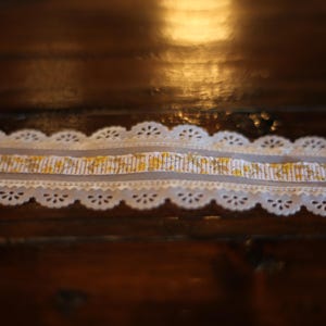 Yellow Lace Flower choker necklace