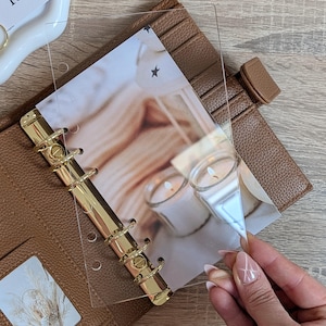 Acryl Deckblatt clear für A6 Budget Binder
