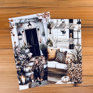 A6 Sparset „Fallen Leo“ | Herbst Sparchallenge mit Deckblatt & Klappkarte | Budget Binder Zubehör | A6 Trennblatt matt | Herbst Design