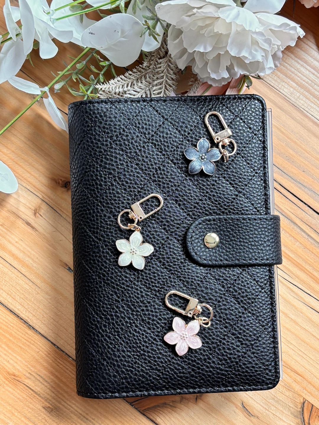 Binder Charm With Flowers | Budget Binder Accessory A6 | Cash Stuffing ...