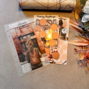 A6 Sparchallenge Money / Geld / Bank  | Handgemacht | Motivierende Geldspar-Challenge | Geschenkidee | Zielgerichtet Sparen | Budgethilfe