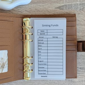 Strumento trasparente per il monitoraggio dei fondi accantonati – Tracker per il risparmio nel raccoglitore di bilancio | Sistema di budget con accumulo di contanti