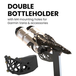 Double Bottle Holder for Canyon Speedmax SP0048 - SP0049 and Aeroad SP0077 with threaded inserts for accessories | Ultra-light | Road bike
