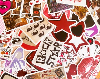 Innenstadt Girly Kindle Aufkleber, Pinterest Aesthetic Coquette Sticker Pack, Planer, Laptop Aufkleber