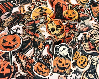 Halloween-stickers Vampire Toadstool, retro Halloween waterdichte vinylstickers, Vampire Toadstool, spook