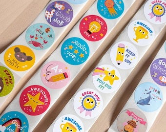Belohnungssticker für Kinder: Lehrer & Homeschool Motivation