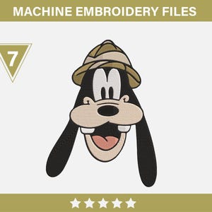 Embroidery design Goofy Machine embroidery Goofy Safari Machine embroidery designs File 7 sizes Instant Download