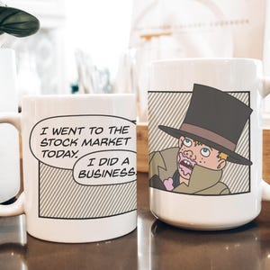 Bojack Horseman Mug | Vincent Adultman Went To The Stock Market I did a business Ceramic & Enamel Quote Unique Cup Gift for Fan