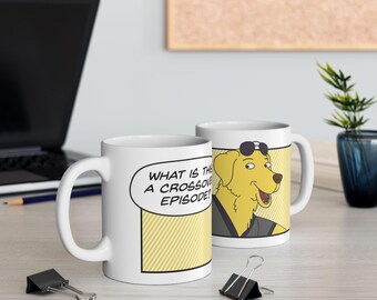Mug Blanc Humoristique "Peanut Buddha Butter" - Céramique, Design Fun