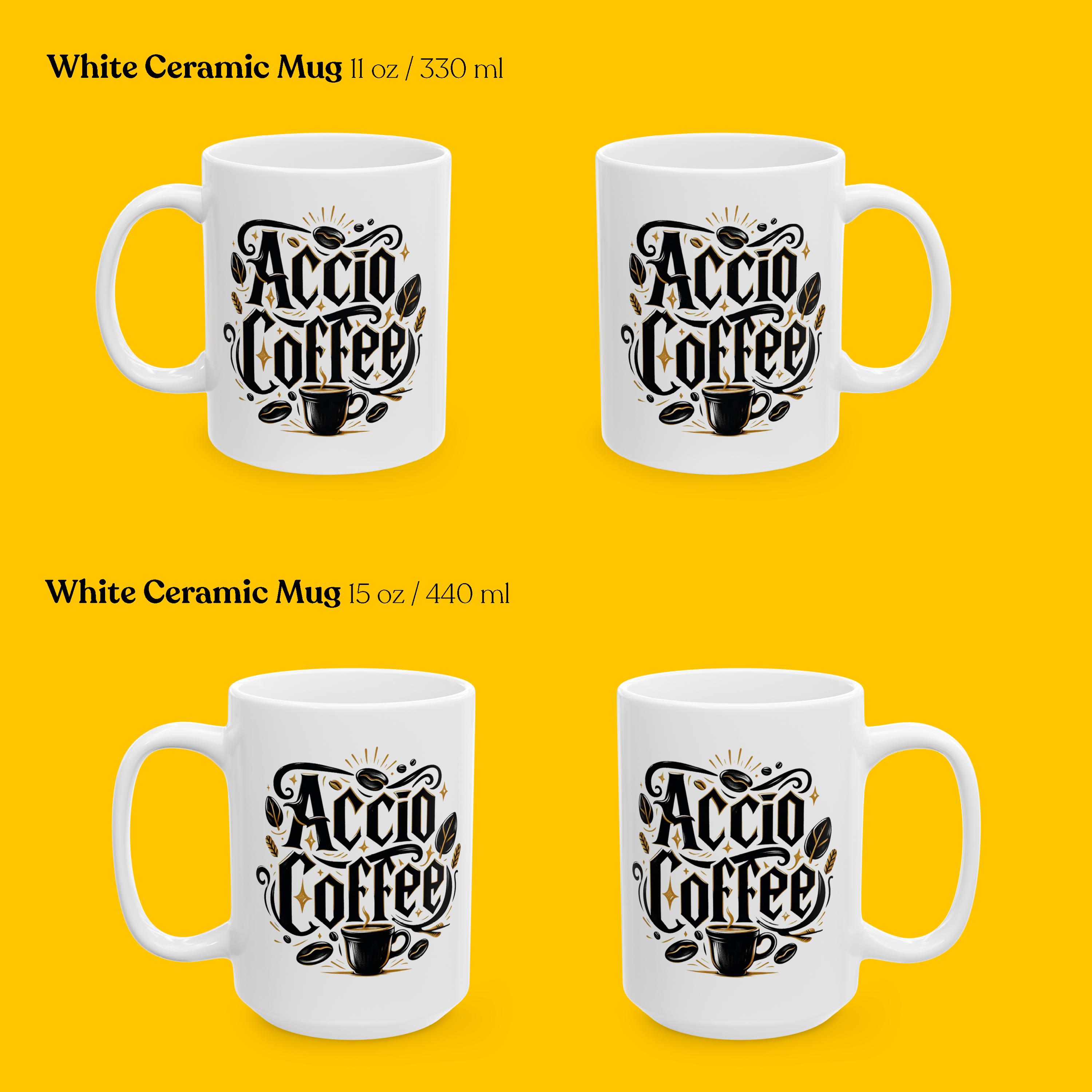 Accio Coffee Mug: Wizard Inspired Gift for Coffee Lover
