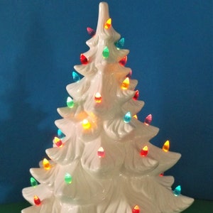 Light up Ceramic Christmas Tree With Scene 