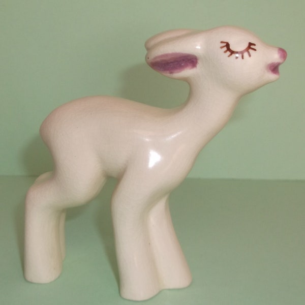 Vintage Ceramic Deer Doe Fawn Figurine