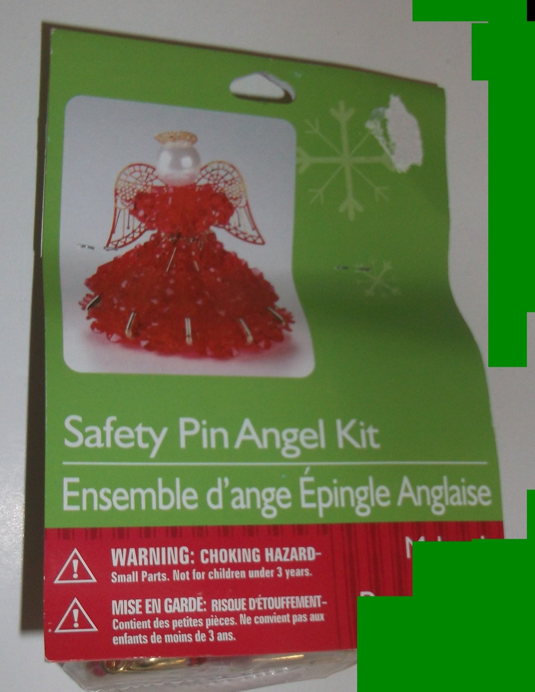 Vintage Darice 4 Safety Pin Beaded Angel Kit Red Etsy
