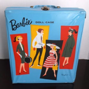 Barbie 1961 Hatbox Doll Case Hallmark Ornament - Vinyl Case With Working Zipper, 2.75 Inches - View #5