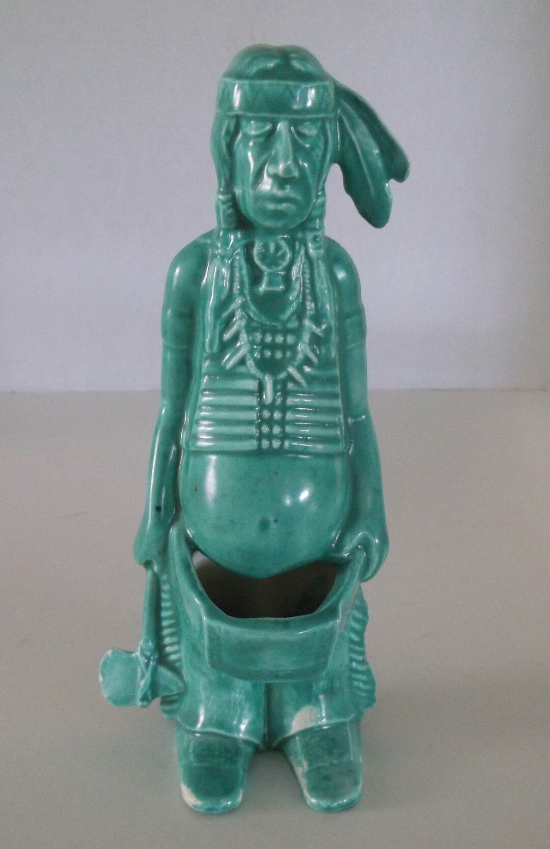 Vintage Rare Ceramic Native American Indian Figurine With Etsy