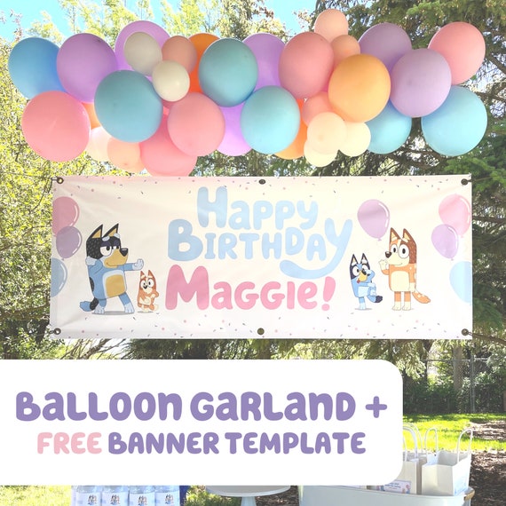 Bluey Birthday Party Balloon Garland / Balloon Arch for Bluey