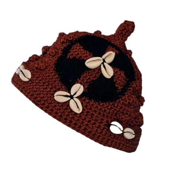 Handmade Cameroon Chieftain Hat: Bayangi Cowrie Shell Cap - Etsy