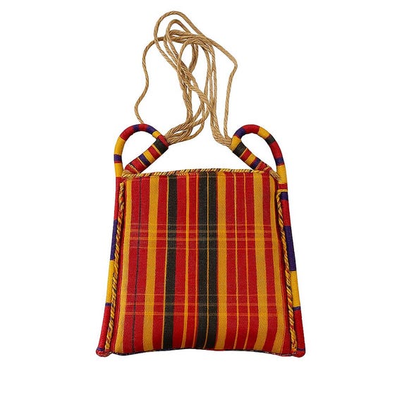 Handwoven Bamenda Raffia Handbag | Vibrant Cameroon Shoulder Bag