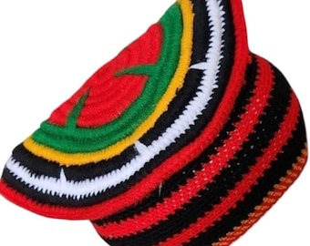 Hand‑Woven Toghu Hats | Cameroon Bamenda Wool Caps | Fits 21–24″ | Unisex African Culture Headwear