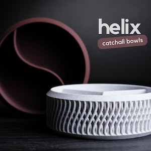 Helix Catchall Bowl – Open, 2-Compartment, or 3-Compartment