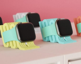 Universell Wave Watch-docka | Laddare för Apple Watch och Pixel Watch | Magnetisk hållare | Nattduksbord Oumbärligt | Smartklocka-present | Endast stativ