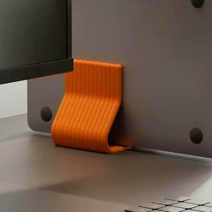 Dual Laptop Stand Vertical | Desk Accessories MacBook Holder | Space Saving Home Office Organizer | 30+ Colors image 5