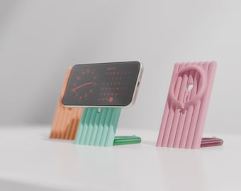 Ribbed Modular MagSafe Dock | iPhone Wireless Charger | StandBy Compatible | Apple Ecosystem Essential | 30+ Finishes | Stand Only