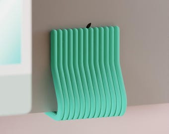 Wave Laptop Wall Mount: Modern Minimalist Space Saver