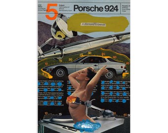 Flying Martini Porsche Postcard