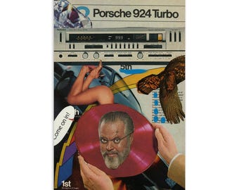 Vinyl Turkey Porsche Postcard