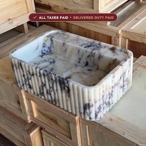 Marble sink — duties and VAT included