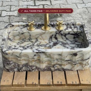 Marble sink — duties and VAT included