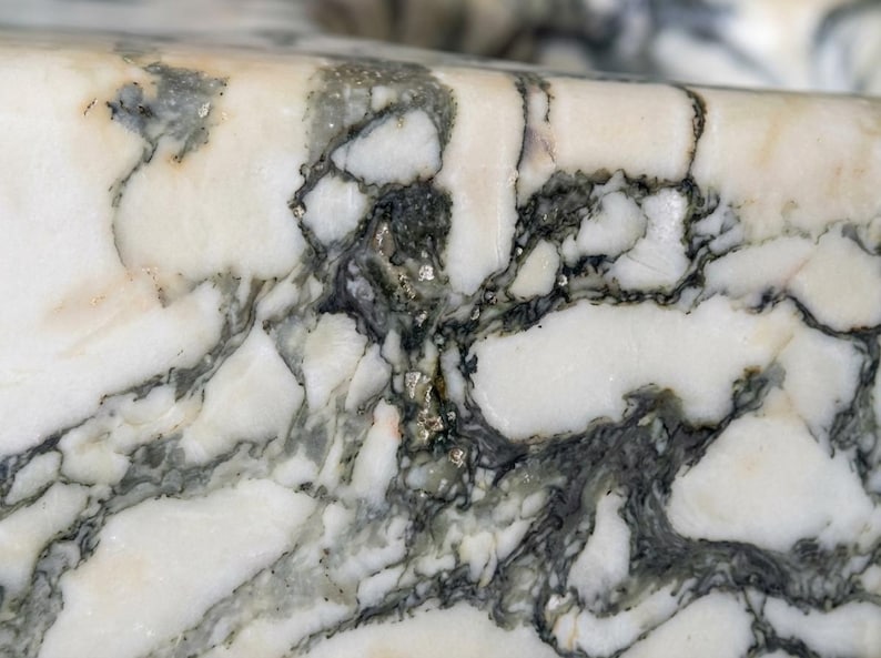Handcarved natural marble marble floating vanity sink by Marblyart, custom made to order — photo 8 of 15
