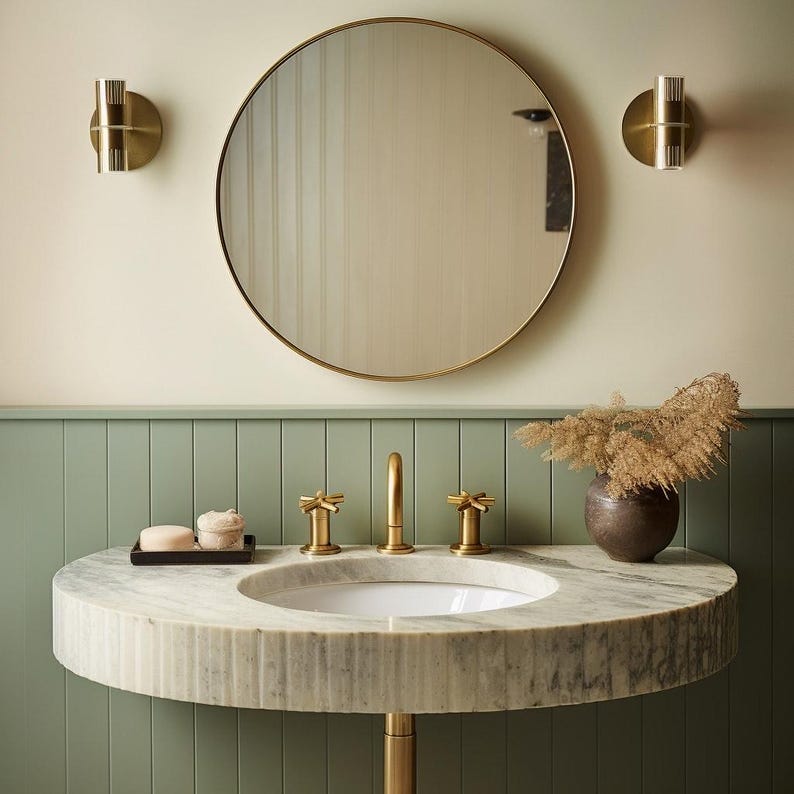 Handcarved Carrara marble vessel sink by Marblyart, custom made to order — photo 9 of 10