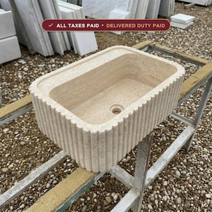 Marble sink — duties and VAT included