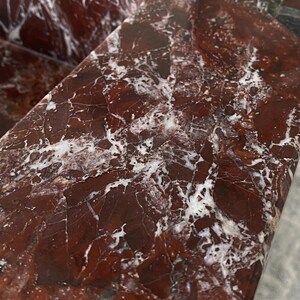 Calacatta Viola Marble wall mount sink — close-up of marble veining (photo 16)