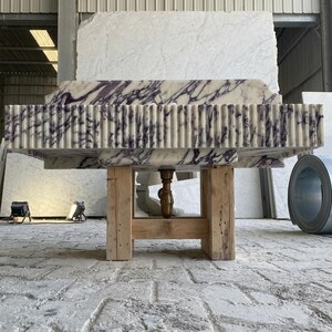 Calacatta Viola Marble square vessel sink — product photograph (photo 7)
