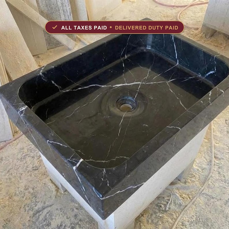 Marble sink — duties and VAT included