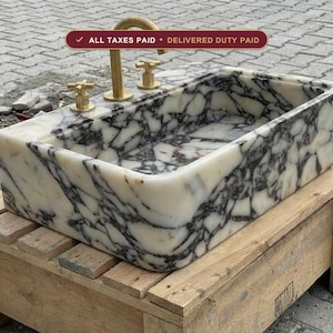 Marble sink — duties and VAT included