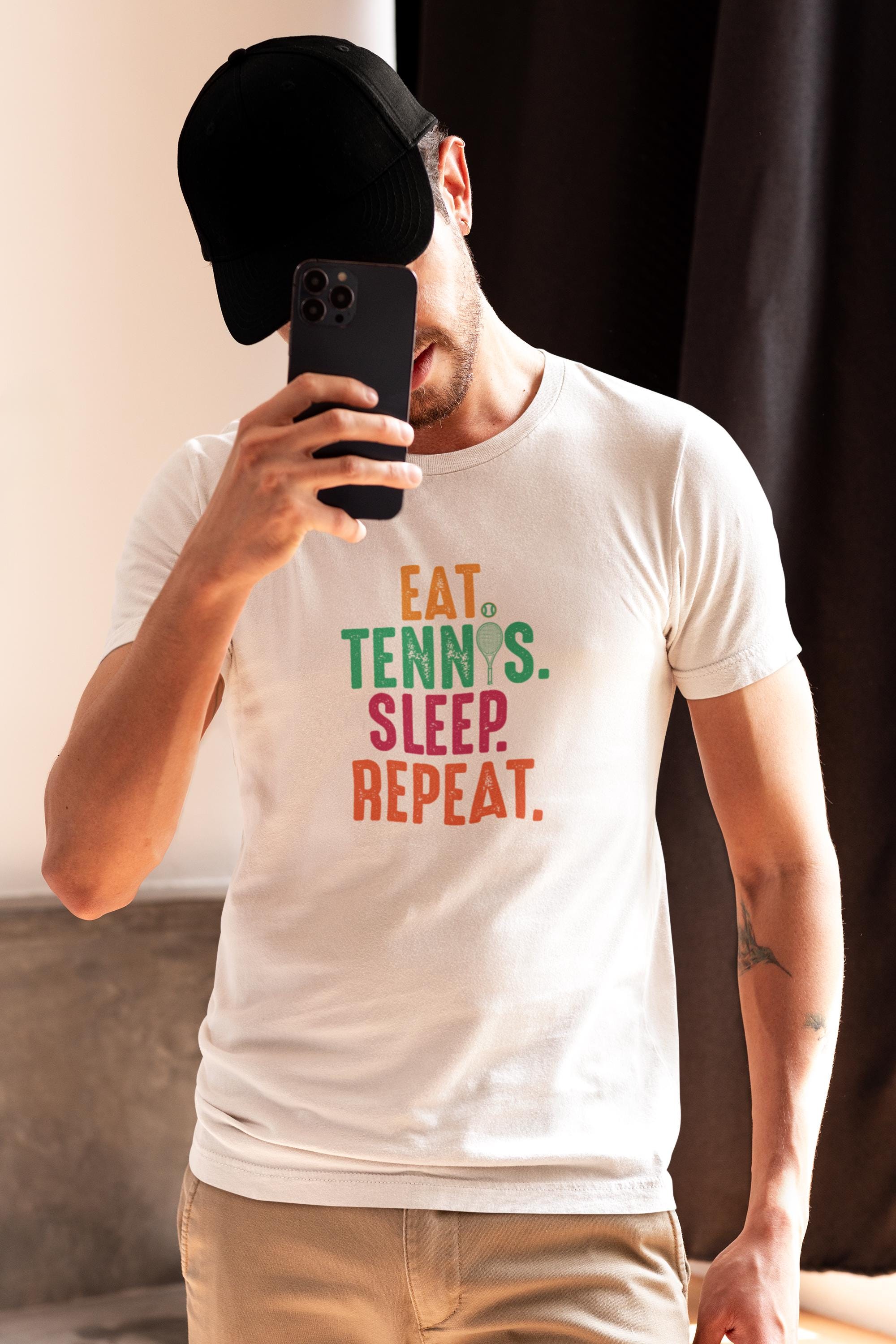Eat Tennis Sleep Repeat T-Shirt: Funny Tennis Lover Gift