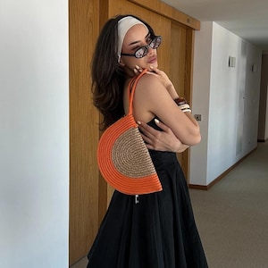 Handmade Straw Clutch Bag, Straw Evening Bag, Natural Summer Clutch, Beach Bag, Minimalist Evening Bag