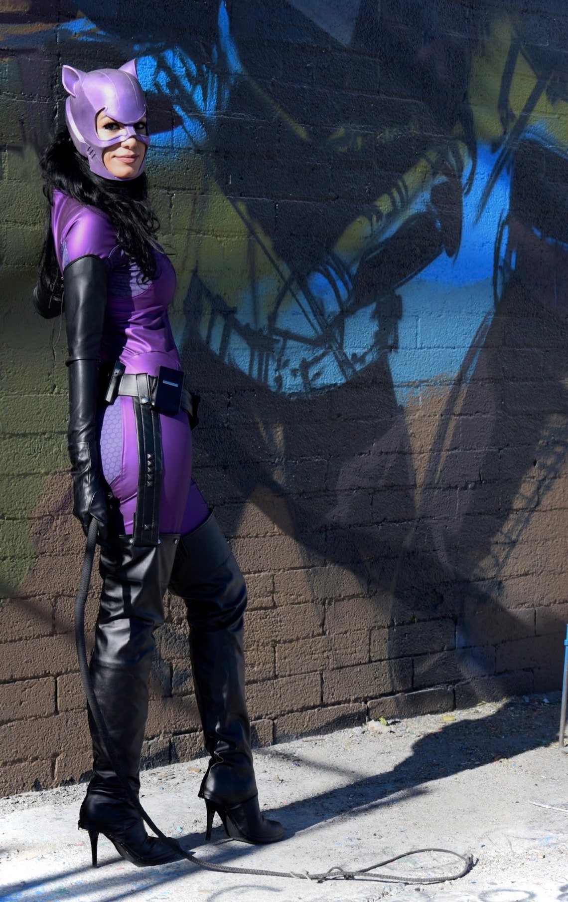 Purple Catwoman Costume Replica READY TO SHIP Costume Closet Etsy