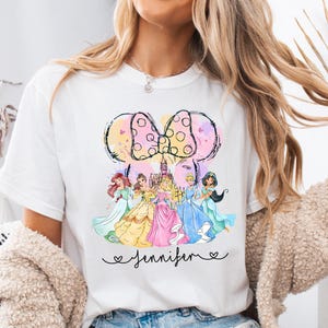 Disney Princess Shirt, Cinderella Sweatshirt, Snow White Tee, Little Mermaid Tee, Rapunzel Tee, Aurora Shirt, Moana Tee, Mickey Castle Shirt