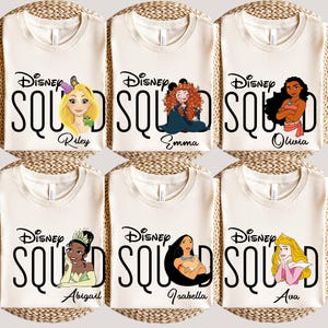 Disney Squad Shirt, Custom Disney Shirt, 2025 Disney Family Tee, Disney Trip Shirt, Disney Characters,Mickey Friends Shirt,Disney Kids Shirt