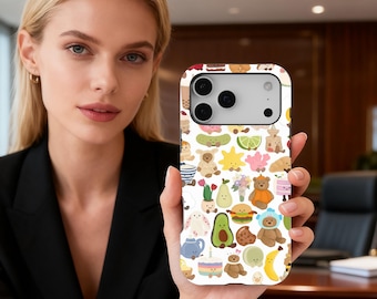 Cute Jellycat Inspired Phone Case, Whimsical Fall Phone Accessory, iPhone 17 16 15 14 13 12 11 Pro Max, Samsung S25 S24 S23 S22 S21 Ultra